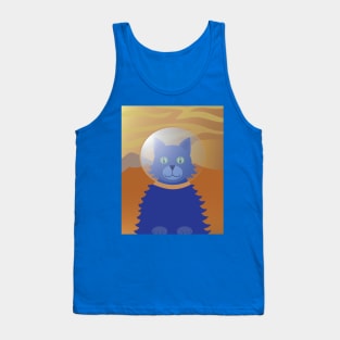 Felis Domesticus on Mars Tank Top